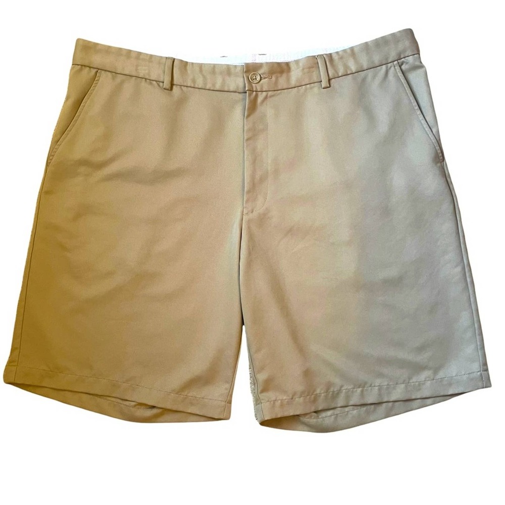 Greg Norman Khaki Flat Front Shorts Size 42‎